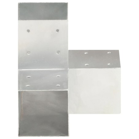 vidaXL Conectores de postes en forma de Y metal galvanizado 91x91 mm