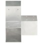 vidaXL Conectores de postes en forma de Y metal galvanizado 91x91 mm vidaXL Conectores de postes en forma de Y metal galvanizado 91x91 mm