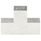 vidaXL Conectores de postes en X 4 uds metal galvanizado 101x101 mm vidaXL Conectores de postes en X 4 uds metal galvanizado 101x101 mm