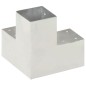 vidaXL Conectores de postes en forma de Y metal galvanizado 91x91 mm vidaXL Conectores de postes en forma de Y metal galvanizado 91x91 mm