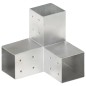 vidaXL Conector de postes en forma de Y metal galvanizado 81x81 mm vidaXL Conector de postes en forma de Y metal galvanizado 81x81 mm