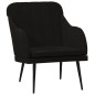 vidaXL Sillón de terciopelo negro 63x76x80 cm vidaXL Sillón de terciopelo negro 63x76x80 cm