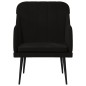 vidaXL Sillón de terciopelo negro 63x76x80 cm vidaXL Sillón de terciopelo negro 63x76x80 cm
