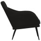 vidaXL Sillón de terciopelo negro 63x76x80 cm vidaXL Sillón de terciopelo negro 63x76x80 cm