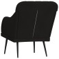 vidaXL Sillón de terciopelo negro 63x76x80 cm vidaXL Sillón de terciopelo negro 63x76x80 cm