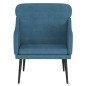 vidaXL Sillón de terciopelo azul 63x76x80 cm vidaXL Sillón de terciopelo azul 63x76x80 cm