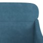 vidaXL Sillón de terciopelo azul 63x76x80 cm vidaXL Sillón de terciopelo azul 63x76x80 cm