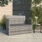 vidaXL Banco de jardín con cojines ratán sintético gris 105 cm vidaXL Banco de jardín con cojines ratán sintético gris 105 cm
