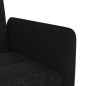 vidaXL Sofá cama con portavasos tela negro vidaXL Sofá cama con portavasos tela negro