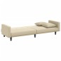 vidaXL Sofá cama con cojines tela color crema vidaXL Sofá cama con cojines tela color crema