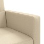 vidaXL Sofá cama con cojines tela color crema vidaXL Sofá cama con cojines tela color crema