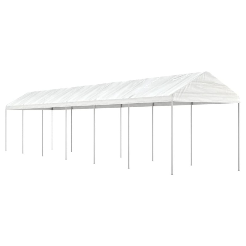 vidaXL Cenador con techo polietileno blanco 13,38x2,28x2,69 m vidaXL Cenador con techo polietileno blanco 13,38x2,28x2,69 m