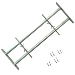 vidaXL Rejas de seguridad de ventana ajustables 2 uds 700-1050 mm