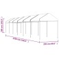 vidaXL Cenador con techo polietileno blanco 13,38x2,28x2,69 m vidaXL Cenador con techo polietileno blanco 13,38x2,28x2,69 m