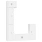 vidaXL Set de muebles para TV 5 piezas madera contrachapada blanco