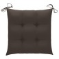 vidaXL Sillas de jardín 2 uds madera de teca con cojines gris taupe vidaXL Sillas de jardín 2 uds madera de teca con cojines gris taupe