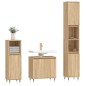 vidaXL Set de muebles de baño 3 pzas madera contrachapada roble Sonoma vidaXL Set de muebles de baño 3 pzas madera contrachapada roble Sonoma