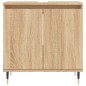 vidaXL Set de muebles de baño 3 pzas madera contrachapada roble Sonoma vidaXL Set de muebles de baño 3 pzas madera contrachapada roble Sonoma