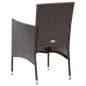 vidaXL Juego muebles jardín 5 pzas con cojines ratán sintético marrón vidaXL Juego muebles jardín 5 pzas con cojines ratán sintético marrón