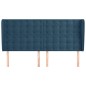 vidaXL Cabecero con orejas de terciopelo azul oscuro 203x23x118/128 cm vidaXL Cabecero con orejas de terciopelo azul oscuro 203x23x118/128 cm