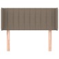 vidaXL Cabecero de tela gris taupe 93x16x78/88 cm