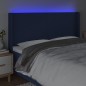 vidaXL Cabecero con LED de tela azul 183x16x118/128 cm vidaXL Cabecero con LED de tela azul 183x16x118/128 cm