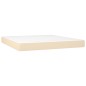 vidaXL Cama box spring con colchón tela color crema 180x200 cm vidaXL Cama box spring con colchón tela color crema 180x200 cm