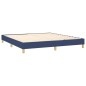 vidaXL Cama box spring con colchón tela azul 180x200 cm vidaXL Cama box spring con colchón tela azul 180x200 cm