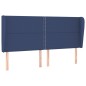 vidaXL Cama box spring con colchón tela azul 180x200 cm vidaXL Cama box spring con colchón tela azul 180x200 cm