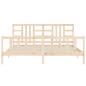 vidaXL Estructura de cama con cabecero madera maciza 200x200 cm vidaXL Estructura de cama con cabecero madera maciza 200x200 cm