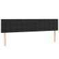 vidaXL Cama box spring con colchón terciopelo negro 180x200 cm vidaXL Cama box spring con colchón terciopelo negro 180x200 cm