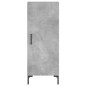 vidaXL Aparador de madera contrachapada gris hormigón 34,5x34x180 cm vidaXL Aparador de madera contrachapada gris hormigón 34,5x34x180 cm