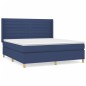 vidaXL Cama box spring con colchón tela azul 180x200 cm vidaXL Cama box spring con colchón tela azul 180x200 cm