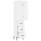 vidaXL Aparador alto madera contrachapada blanco 34,5x34x180 cm vidaXL Aparador alto madera contrachapada blanco 34,5x34x180 cm