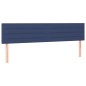 vidaXL Cama box spring colchón y luces LED tela azul 180x200 cm vidaXL Cama box spring colchón y luces LED tela azul 180x200 cm