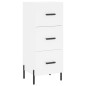 vidaXL Aparador alto madera contrachapada blanco 34,5x34x180 cm vidaXL Aparador alto madera contrachapada blanco 34,5x34x180 cm