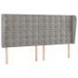 vidaXL Cama box spring colchón y LED terciopelo gris claro 180x200 cm vidaXL Cama box spring colchón y LED terciopelo gris claro 180x200 cm