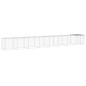 vidaXL Gallinero con techo acero galvanizado gris claro 803x98x90 cm vidaXL Gallinero con techo acero galvanizado gris claro 803x98x90 cm