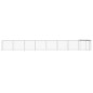 vidaXL Gallinero con techo acero galvanizado gris claro 803x98x90 cm vidaXL Gallinero con techo acero galvanizado gris claro 803x98x90 cm