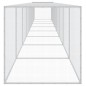 vidaXL Gallinero con techo acero galvanizado gris claro 803x98x90 cm vidaXL Gallinero con techo acero galvanizado gris claro 803x98x90 cm