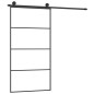 vidaXL Puerta corredera set herrajes vidrio ESG aluminio 102,5x205 cm vidaXL Puerta corredera set herrajes vidrio ESG aluminio 102,5x205 cm