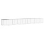 vidaXL Gallinero con techo acero galvanizado gris claro 803x98x90 cm vidaXL Gallinero con techo acero galvanizado gris claro 803x98x90 cm