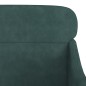 vidaXL Sillón de terciopelo verde oscuro 63x76x80 cm