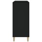 vidaXL Mueble para discos madera contrachapada negro 84,5x38x89 cm