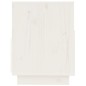 vidaXL Mueble de TV de madera maciza de pino blanco 140x37x50 cm