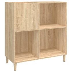 vidaXL Mueble discos madera contrachapada roble Sonoma 84,5x38x89 cm
