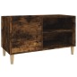 vidaXL Mueble discos madera contrachapada roble ahumado 84,5x38x48 cm vidaXL Mueble discos madera contrachapada roble ahumado 84,5x38x48 cm