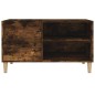 vidaXL Mueble discos madera contrachapada roble ahumado 84,5x38x48 cm vidaXL Mueble discos madera contrachapada roble ahumado 84,5x38x48 cm