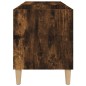 vidaXL Mueble discos madera contrachapada roble ahumado 84,5x38x48 cm vidaXL Mueble discos madera contrachapada roble ahumado 84,5x38x48 cm