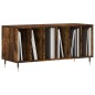 vidaXL Mueble discos madera contrachapada roble ahumado 100x38x48 cm vidaXL Mueble discos madera contrachapada roble ahumado 100x38x48 cm
